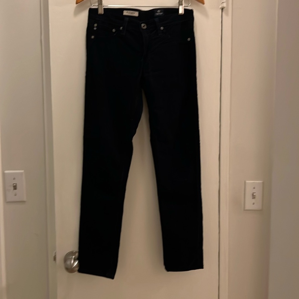 Adriano Goldschmied thin corduroy dark navy skinny leggings 26R